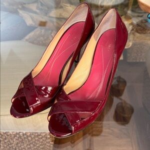 Kate Spade Red Patent Leather Heels sz 9.5